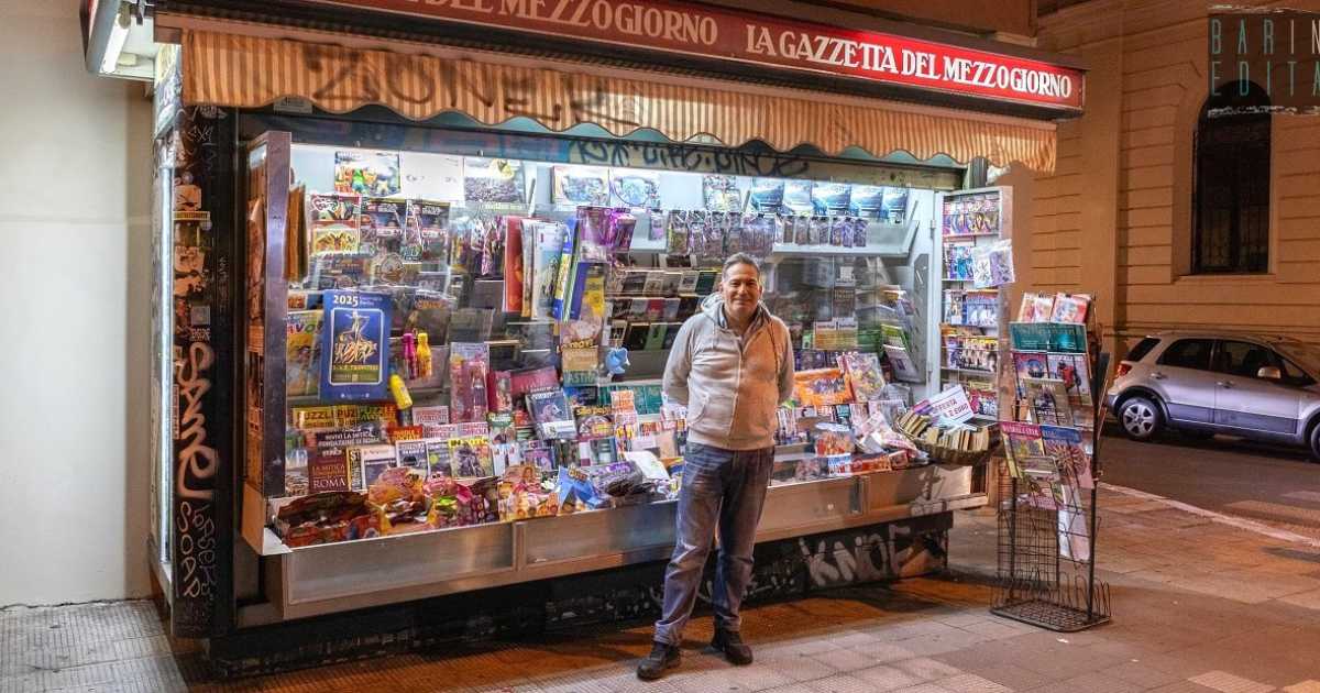 Bari, un profilo social contro la crisi: � la storia di Ciro e della sua "Edicola del ponte"